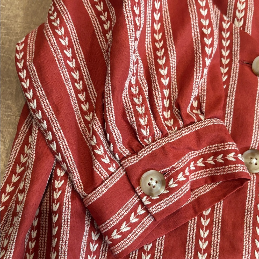 Embroidered print blouse cute - Picture 3 of 6